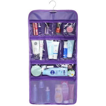 Wodison Transparent Clear Hanging Travel Toiletry Cosmetic Organizer Storage Bag